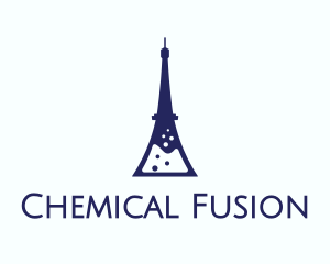 Chemistry - Eiffel Laboratory Flask logo design