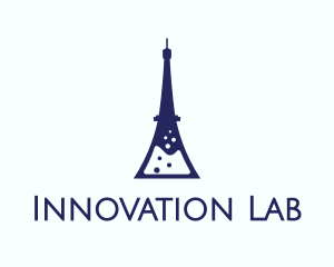 Laboratory - Eiffel Laboratory Flask logo design