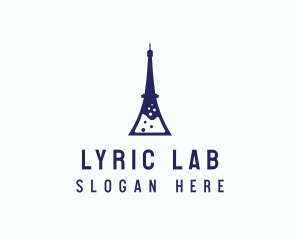 Eiffel Laboratory Flask logo design