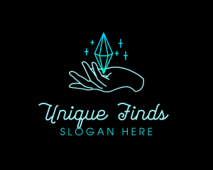 Specialty - Hand Diamond Sparkle logo design