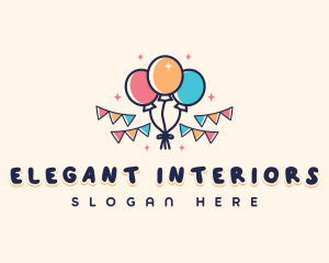 Balloon Decoration Party logo design