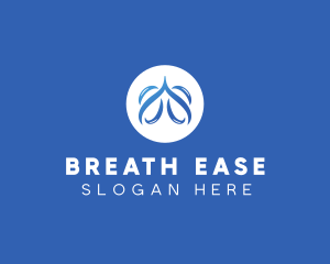 Breathing Lungs Medication logo design