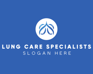 Breathing Lungs Medication logo design