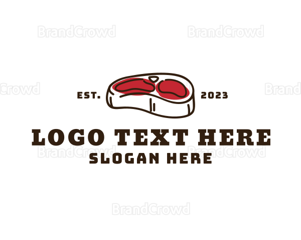 Scribble Meat Butcher Logo