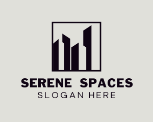 Metropolis Skyscraper Building logo design