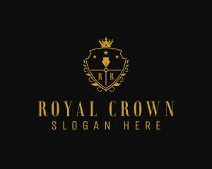 Royal Pen Shield  logo design