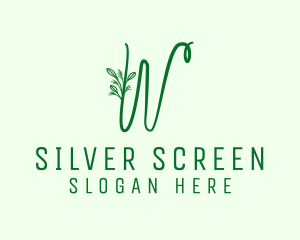 Leaf - Natural Elegant Letter W logo design