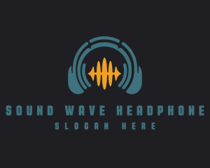 Headphone - Headphone Music Wave logo design