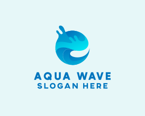 Wave Pool Beach Resort  logo design