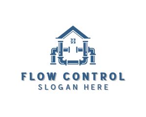 Valve - House Plumbing Maintenance logo design