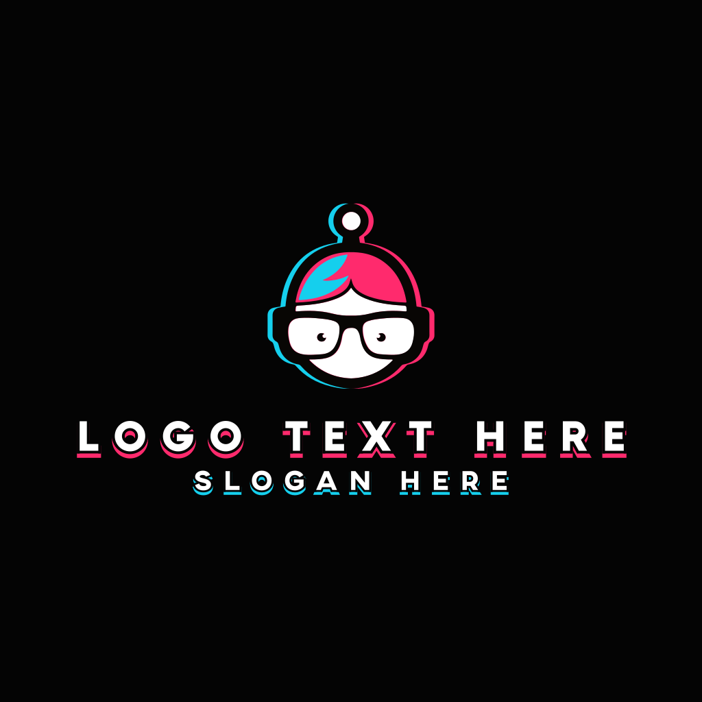 Geek Video Game Streamer Logo Template