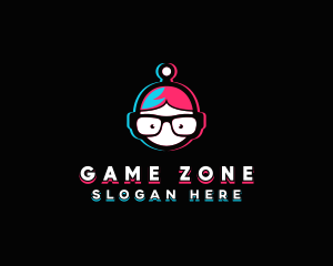 Gaming Streamer Geek logo design