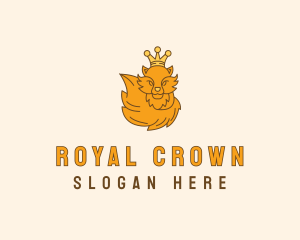 Crown Fox Crown logo design