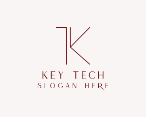 Jewelry Boutique Letter K logo design