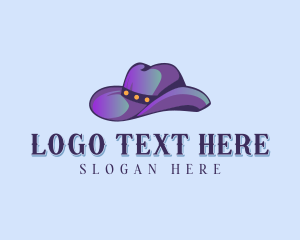 Texas - Western Cowboy Hat logo design