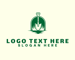 Ecological - Shovel Yard Gardening logo design