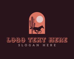 Farming - Desert Horse Hunter logo design