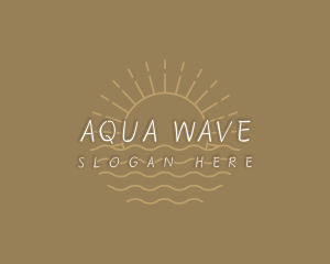 Boho Sun Waves logo design