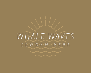 Boho Sun Waves logo design