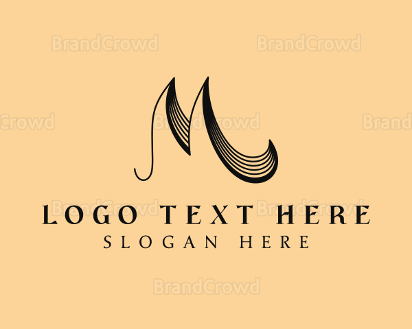 Elegant Letter M Brand Logo