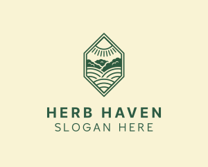 Herbs - Sun Field Farming logo design