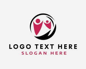 Social Worker - Human Globe Agency logo design