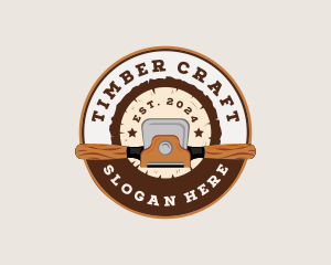 Woodcraft - Wood Spokeshave Tool logo design