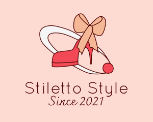 Ribbon Heels Footwear logo design