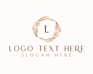 Vines - Elegant Floral Wreath logo design