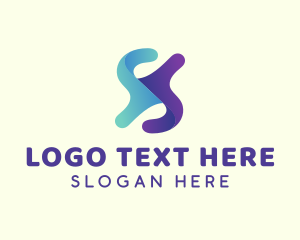 Fluid - Digital Software Letter X logo design