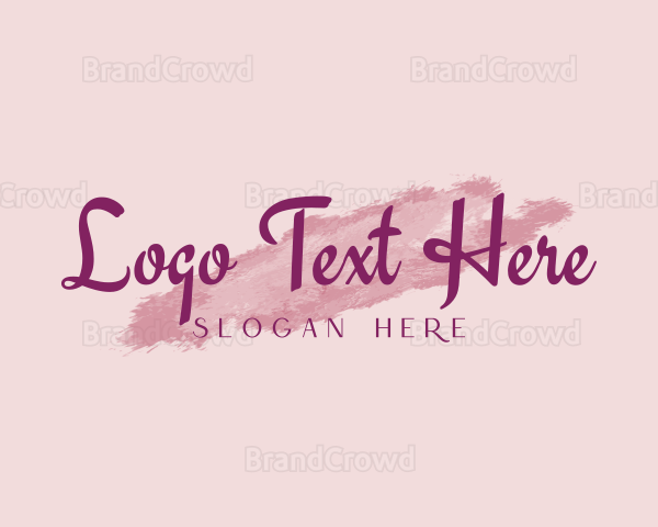 Fashion Cosmetic Paint Logo