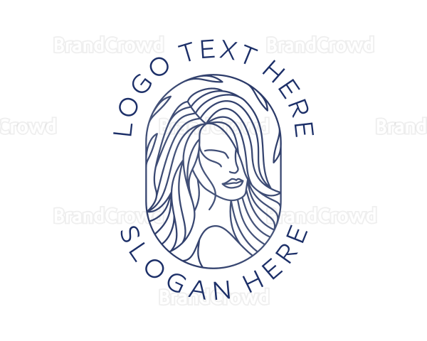 Beauty Woman Hair Logo