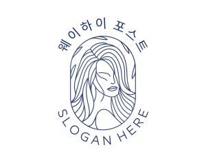 Beauty Woman Hair logo design