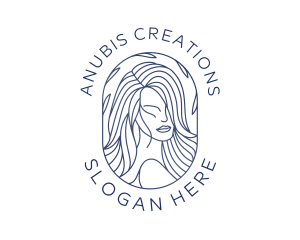 Beauty Woman Hair logo design