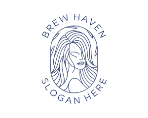 Beauty Woman Hair logo design