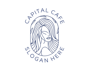 Beauty Woman Hair logo design