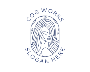 Beauty Woman Hair logo design