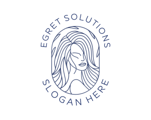 Beauty Woman Hair logo design