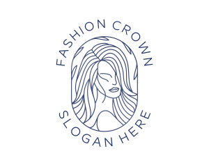 Beauty Woman Hair logo design