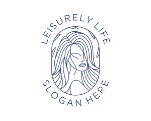 Beauty Woman Hair logo design