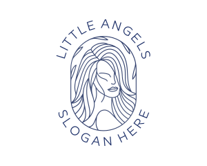 Beauty Woman Hair logo design