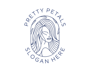 Beauty Woman Hair logo design