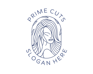 Beauty Woman Hair logo design