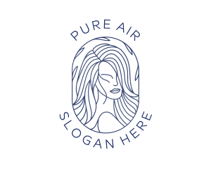 Beauty Woman Hair logo design