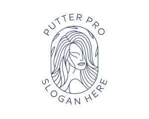 Beauty Woman Hair logo design