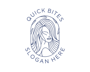 Beauty Woman Hair logo design