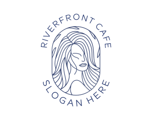 Beauty Woman Hair logo design