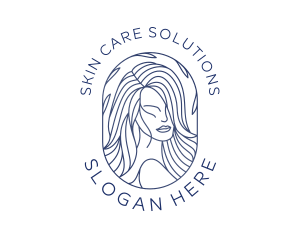 Dermatology - Beauty Woman Hair logo design