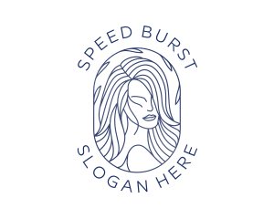 Beauty Woman Hair logo design