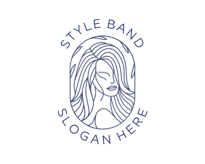 Beauty Woman Hair logo design